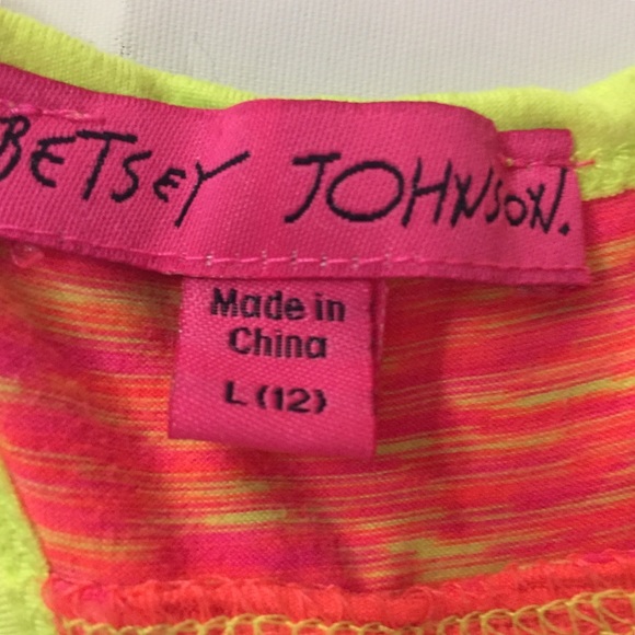 Betsey Johnson Girl’s Tank Top Sz L (12) - Picture 7 of 7